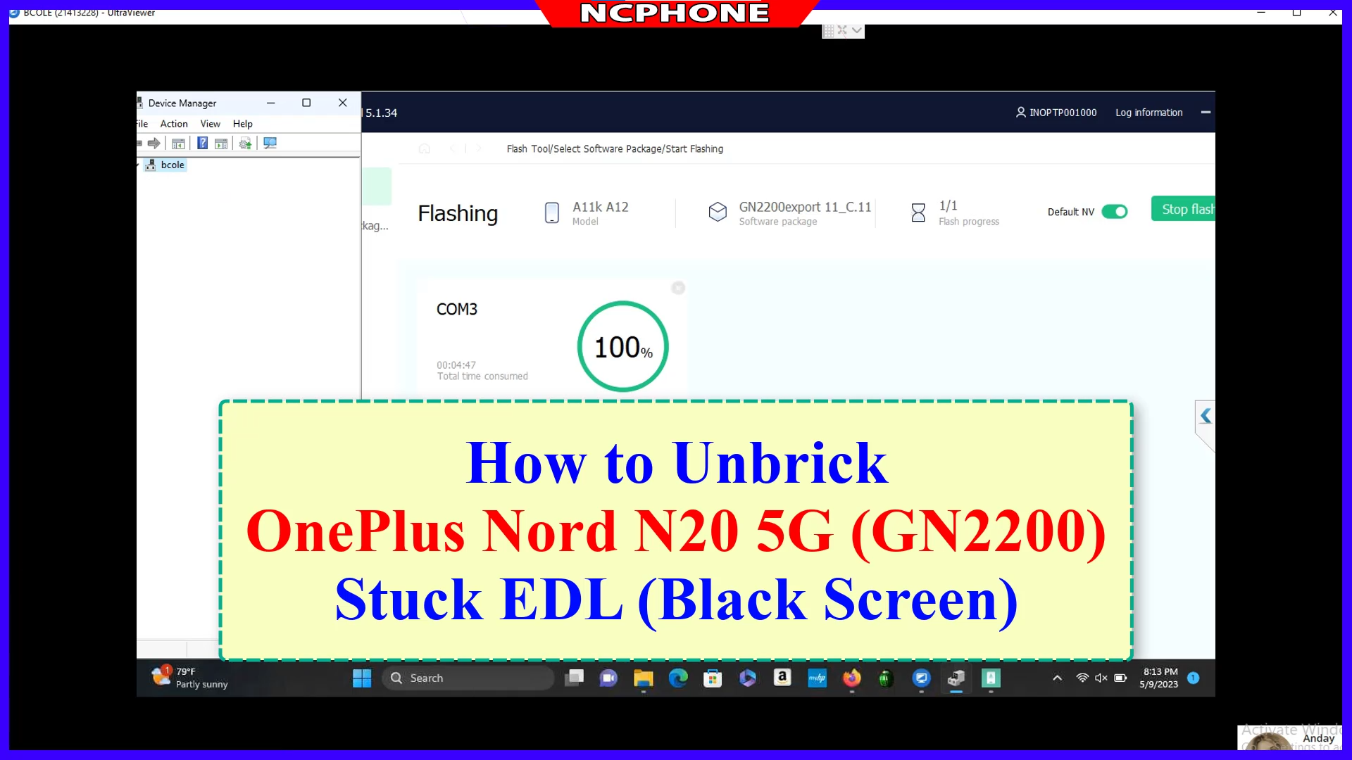 How To Unbrick Oneplus Nord N G Gn Cph Stock Firmware Rom