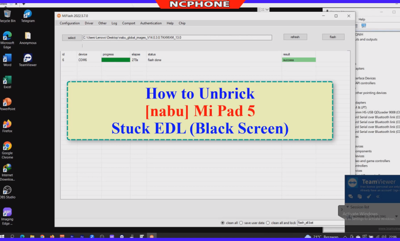 How to Unbrick Mi Pad 5