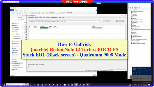 Unbrick Xiaomi Redmi Note 12 Turbo, Poco F5