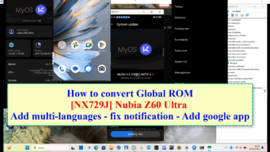 How to convert Global ROM Nubia Z60 Ultra NX729J