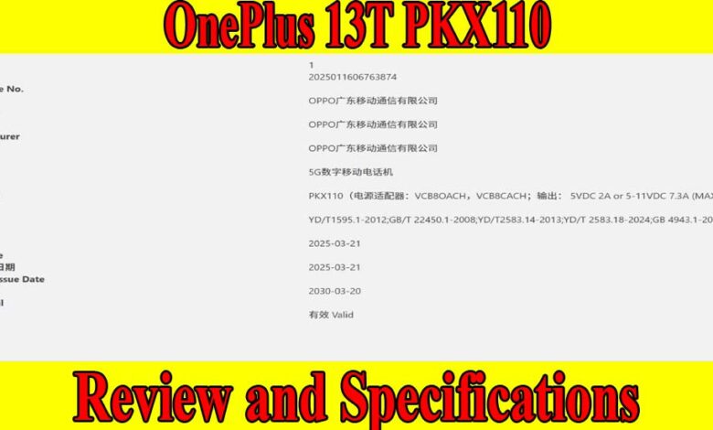 OnePlus 13T review and specifications